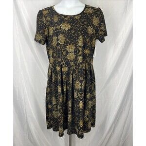 LuLaRoe Amelia Leaf Print Dress Size 3XL New